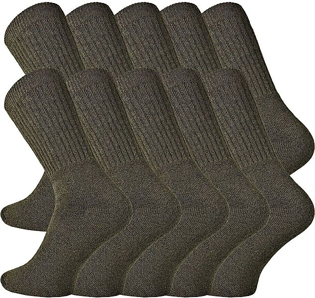 FussFreunde Sportsocken 10 Paar Armysocken Bundeswehrsocken günstig online kaufen