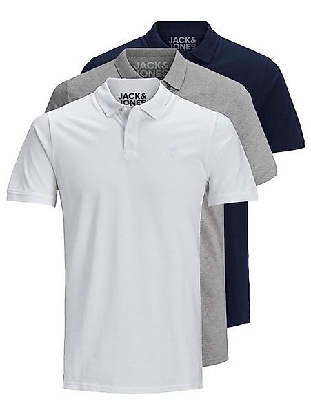 Jack & Jones Poloshirt Basic (3-tlg., 3er Pack) slimfit / figurbetont gesch günstig online kaufen