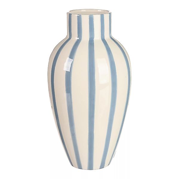 Vase BIG STRIPES ca.16x29cm, hellblau günstig online kaufen