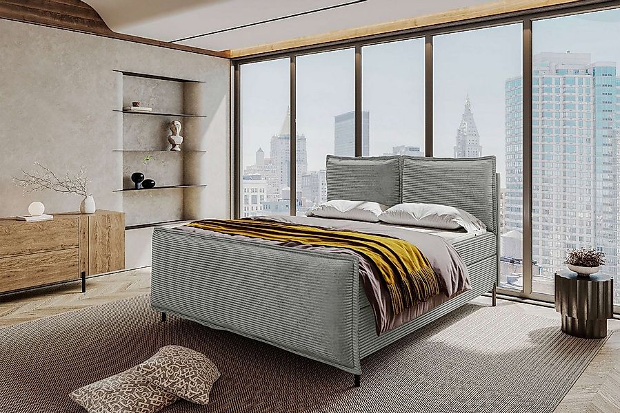 99rooms Boxspringbett Vero Plus (Schlafzimmerbett, Bett), 140/160/180/200x2 günstig online kaufen