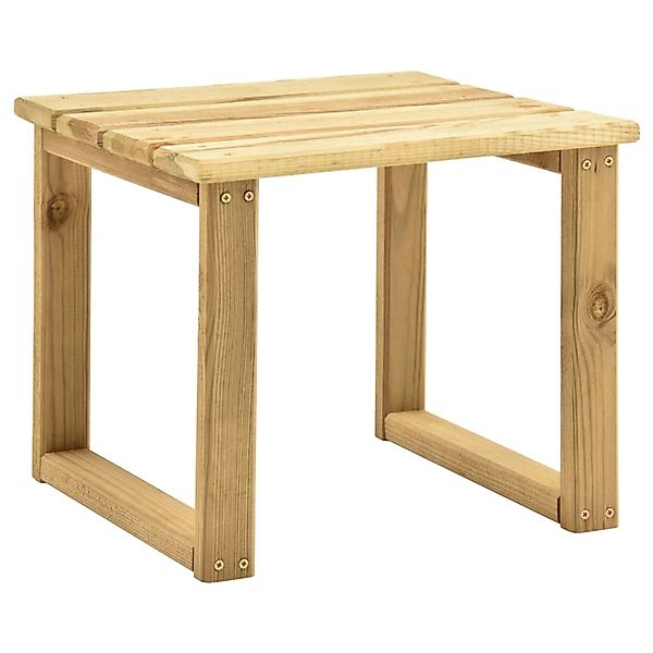 vidaXL Garten-Sonnenliege mit Tisch und Auflage Kiefer Imprägniert 3065870 günstig online kaufen