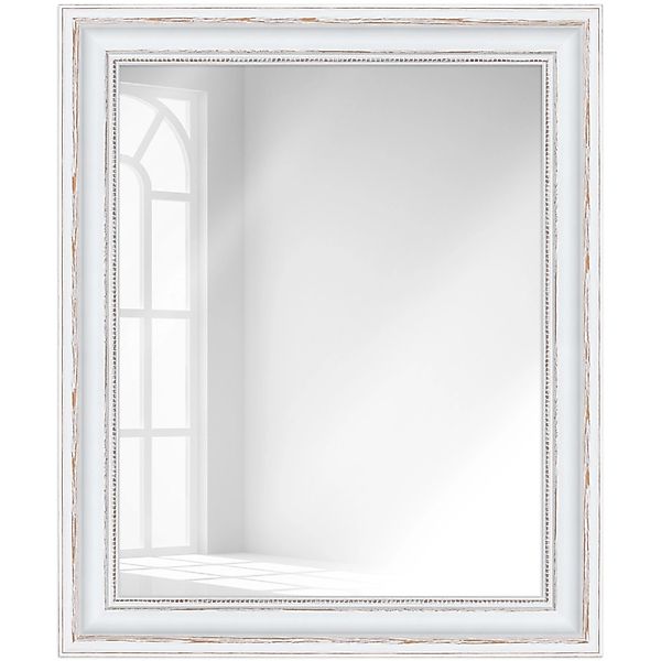 WANDStyle Wandspiegel H550, Weiß, aus Massivholz günstig online kaufen