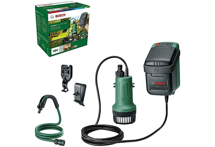 Bosch Home & Garden Akku-Gartenpumpe GardenPump 18V-2000, ohne Akku günstig online kaufen