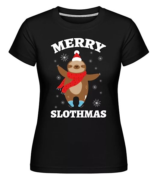 Merry Slothmas · Shirtinator Frauen T-Shirt günstig online kaufen
