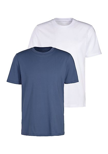 KangaROOS T-Shirt, (2er-Pack), Freizeitshirt mit Kurzarm, Rundhals aus rein günstig online kaufen