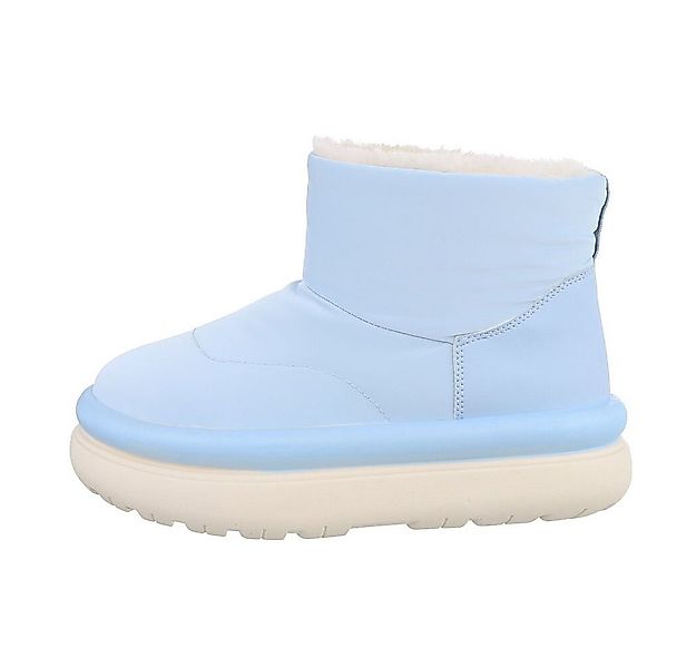 Ital-Design Damen Snowboots Freizeit Snowboots (85136878) Flach Plateaustie günstig online kaufen
