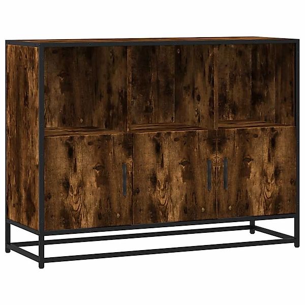 vidaXL Sideboard Räuchereiche 100x35x76 cm Holzwerkstoff 849031 günstig online kaufen