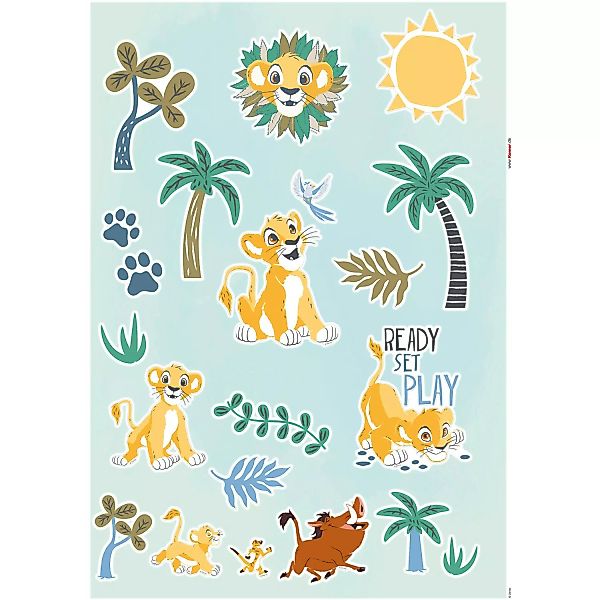 Komar Deko-Sticker Lion King Palmtrees 50 x 70 cm günstig online kaufen