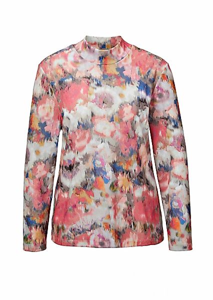 GOLDNER Print-Shirt "Kurzgröße Langarmshirt mit Stehkragen, Jersey" Sonstig günstig online kaufen
