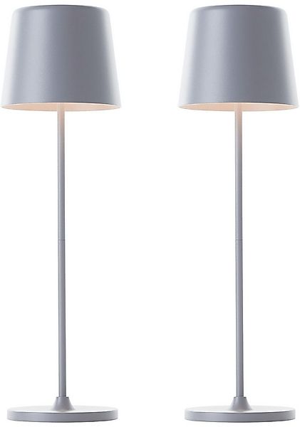 Brilliant LED Tischleuchte Kaami - mobile LED Außen Akku Tischlampe 2er-Set günstig online kaufen
