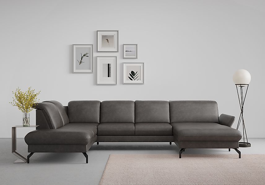 sit&more Wohnlandschaft »Fashion U-Form«, wahlweise mit Kopfteilverstellung günstig online kaufen