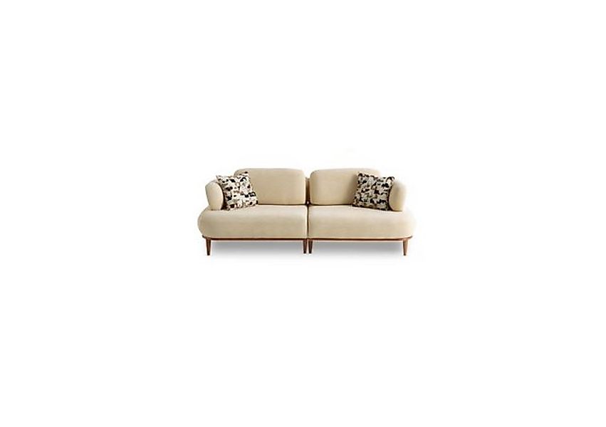 Xlmoebel 3-Sitzer Luxuriöses Wohnzimmersofa in Beige - Edle Wohnzimmercouch günstig online kaufen