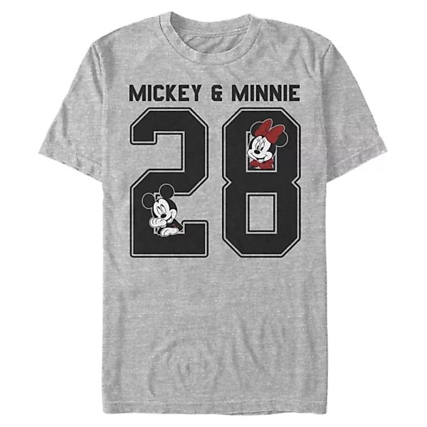 Disney - Micky Maus - Minnie Maus Mickey Minnie Collegiate - Männer T-Shirt günstig online kaufen