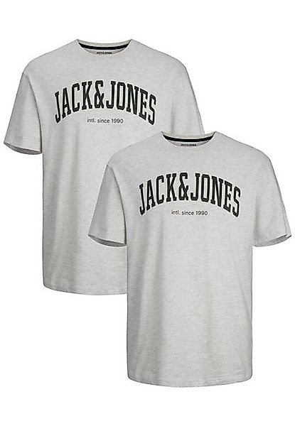 Jack & Jones T-Shirt 2-er Set Logo Kurzarm Basic JJELOGO (2-tlg) JJEJOSH TE günstig online kaufen