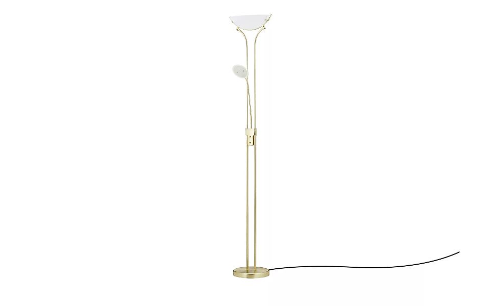 KHG LED-Deckenfluter, 2-flammig ¦ gold ¦ Maße (cm): H: 181  Ø: 25.5 Lampen günstig online kaufen