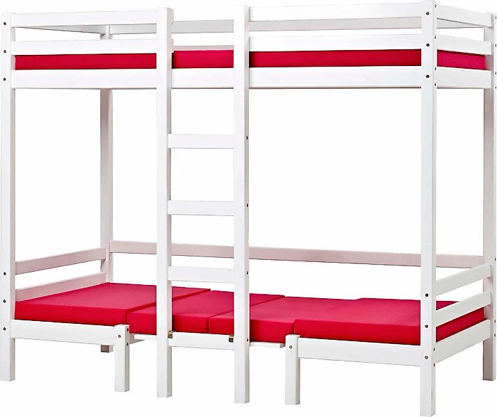 Hoppekids Hochbett "Kinderbett ECO Dream, Einzelbett, Juniorbett 90x200", 5 günstig online kaufen