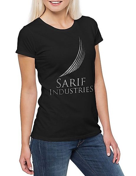 Urban Backwoods Print-Shirt Sarif Logo Damen T-Shirt Firma Firmenlogo Game günstig online kaufen