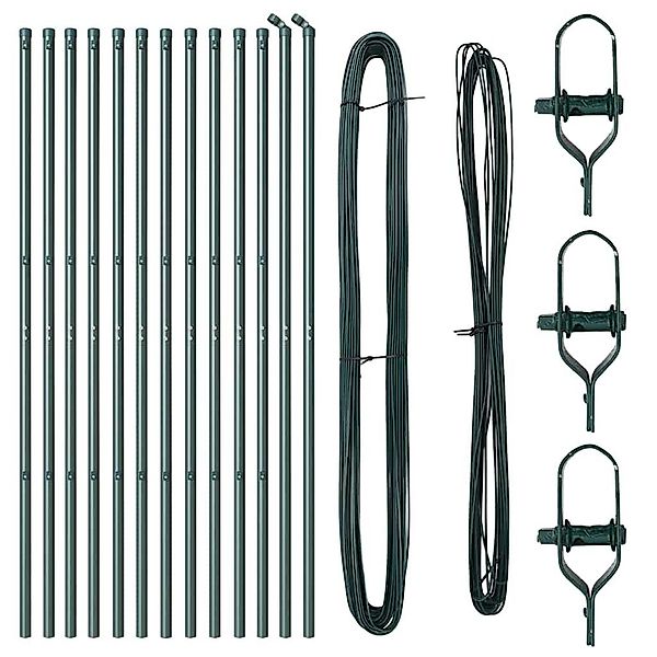 vidaXL Zaunpfosten Zaunpfosten 13 pcs Grün günstig online kaufen