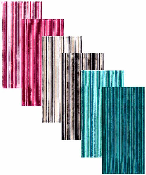 Egeria Handtücher "Combi Stripes" mit feinen Streifen, 100% Baumwolle günstig online kaufen
