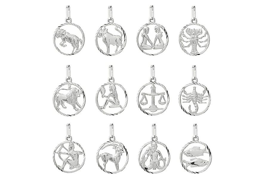 NKlaus Sternzeichenanhänger Waage Sternzeichen 925er Sterlingsilber 15mm Ke günstig online kaufen
