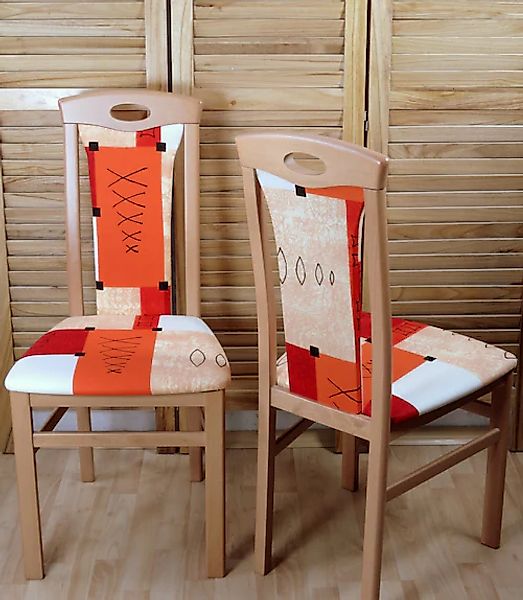 Home affaire 4-Fußstuhl »Kasia«, (Set), 2 St., Baumwollmix günstig online kaufen