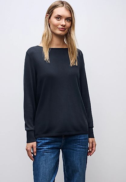 STREET ONE Strickpullover aus elastischem Materialmix günstig online kaufen