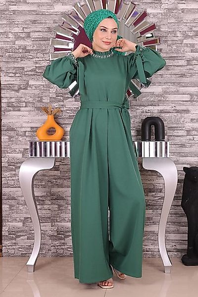 MODAMİHRAM Maxikleid Inci Detailliertes Jumpsuit-Kleid günstig online kaufen