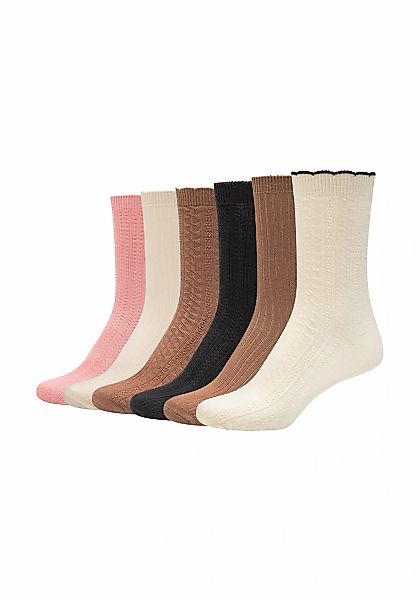 Camano Socken "comfort" 6 Paar tlg. mit elastischem Bund günstig online kaufen