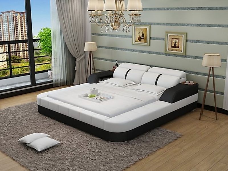 JVmoebel Bett Wasserbett Hotel Doppel Bett Betten Lederbett Polsterbett Was günstig online kaufen