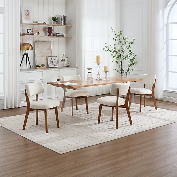 KLAM HOME Esszimmerstuhl Moderne Mid-Century-Stil Esszimmerstuhl günstig online kaufen