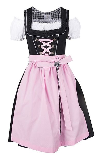 Ramona Lippert Dirndl Pia Damen 3-teiliges Trachtenkleid schwarz rosa Rockl günstig online kaufen