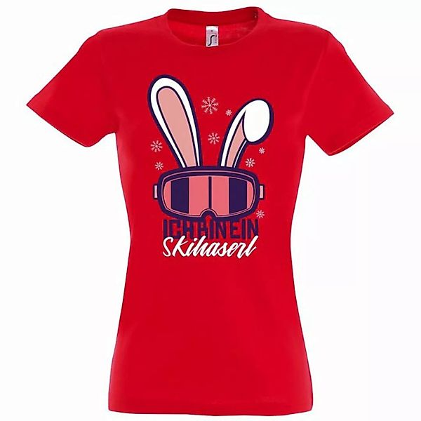 Youth Designz T-Shirt Ich Bin Ein Ski Haserl Damen Shirt mit trendigem Fron günstig online kaufen