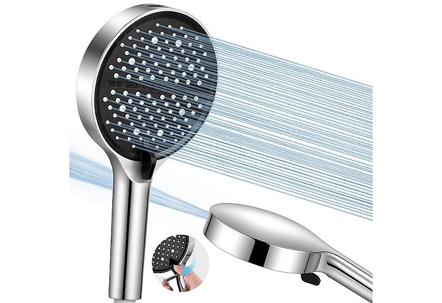 JVJH Regenduschkopf Hochdruck Duschkopf mit mit Schlauch und Halterung,7 St günstig online kaufen