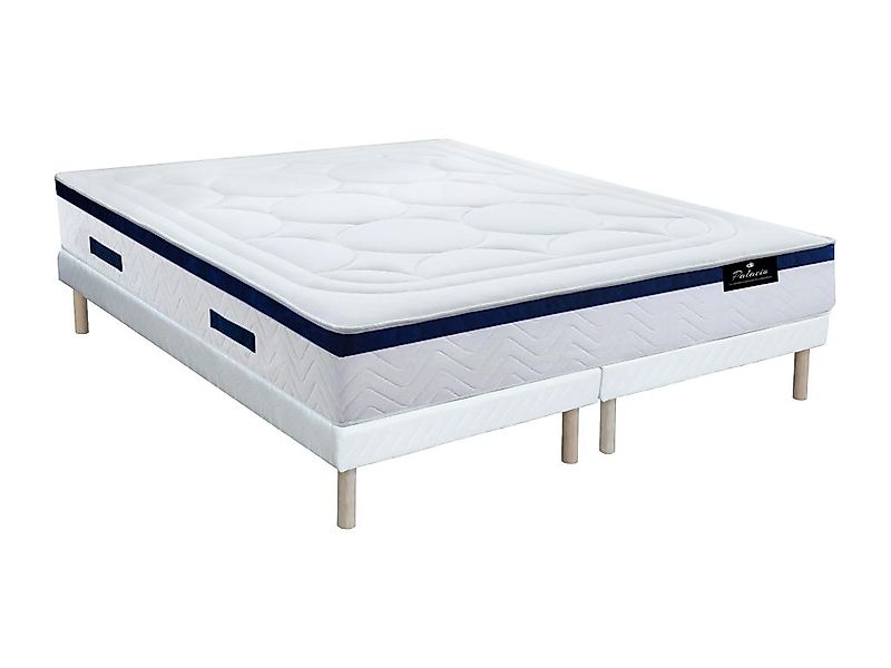 Taschenfederkernmatratze-Bettgestell-Set - 180 x 200 cm - Hybridmatratze - günstig online kaufen