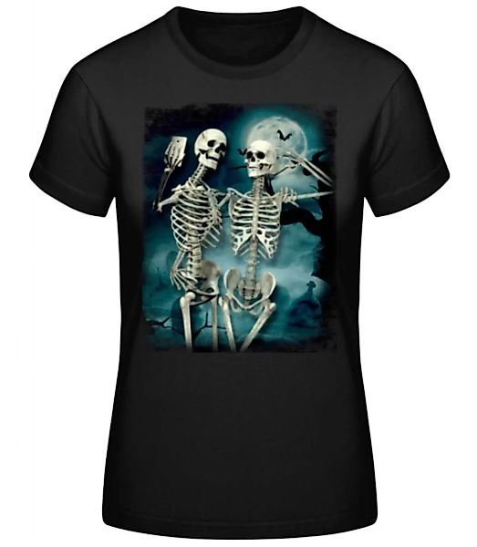 Skelett Selfie · Frauen Basic T-Shirt günstig online kaufen