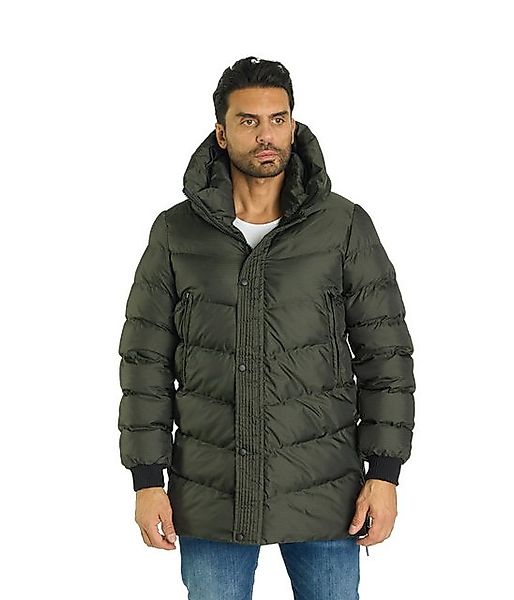 Denim Distriqt Winterjacke Herren Winter Pufferjacke Steppjacke Grün L günstig online kaufen