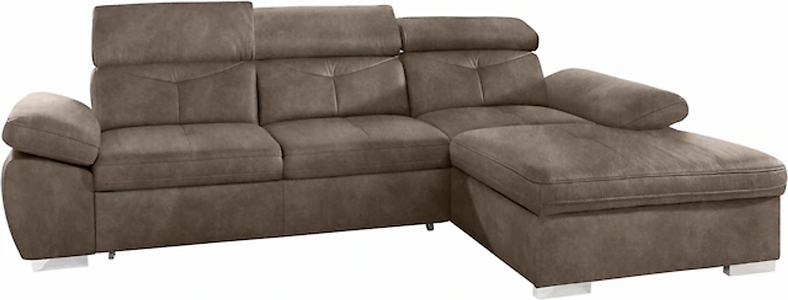 exxpo - sofa fashion Ecksofa "Spring, super bequem, mit Armteil- und Kopfte günstig online kaufen