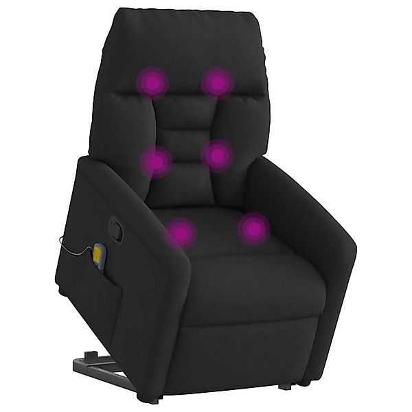 vidaXL Massagesessel mit Aufstehhilfe Schwarz Stoff 3303044 günstig online kaufen