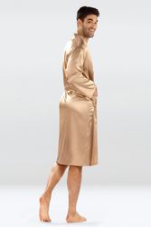 DKaren Morgenmantel Herren Satin Morgenmantel Bademantel günstig online kaufen