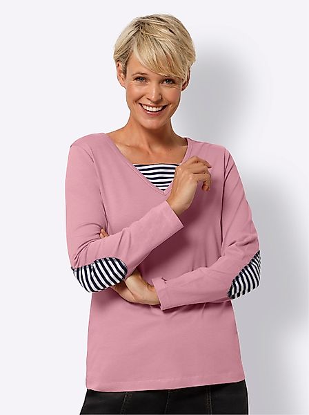 Classic Basics 2-in-1-Langarmshirt "2-in-1-Shirt" 1 Stk. tlg. günstig online kaufen