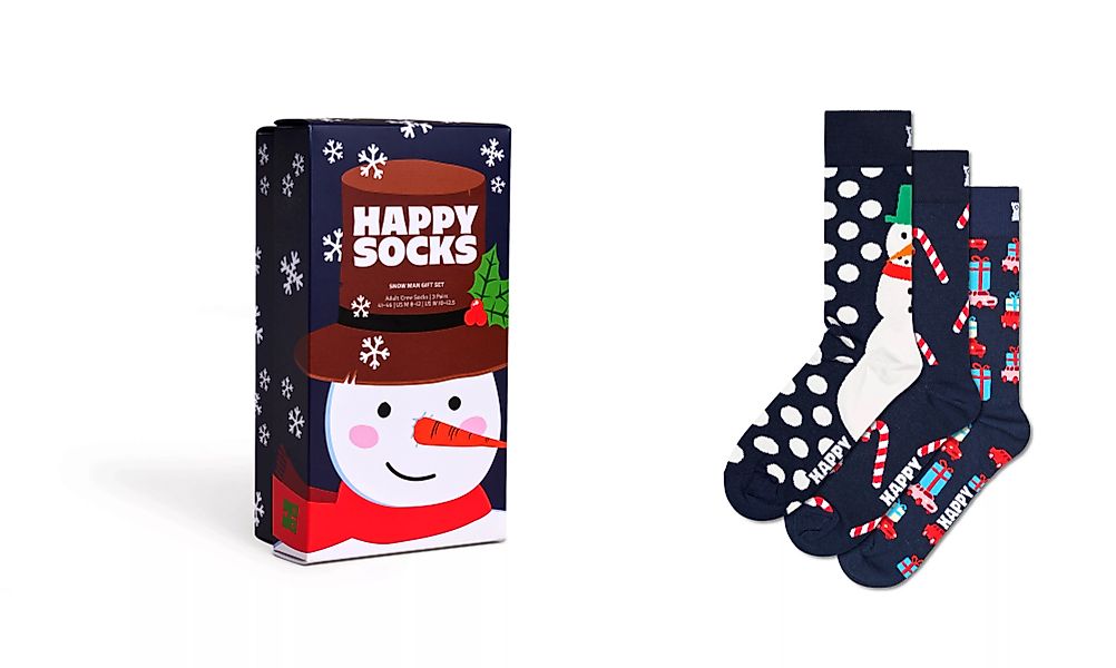 Happy Socks Langsocken, (Box, 3er-Pack), mit winterlichen und weihnachtlich günstig online kaufen