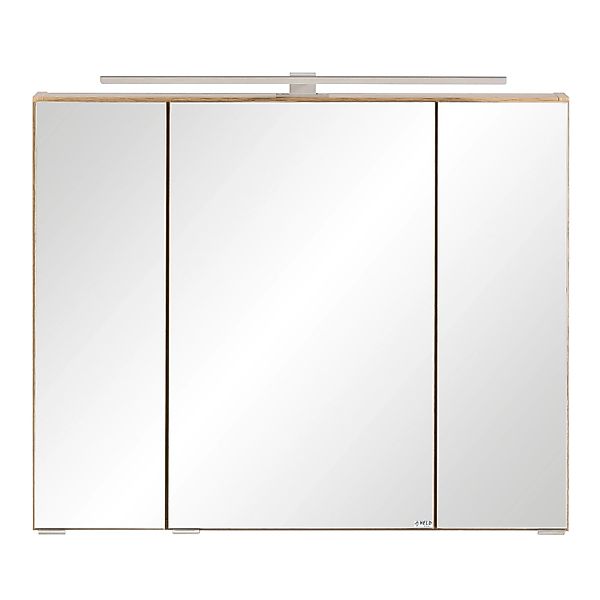 Held Möbel 3D-Spiegelschrank Ancona 80 cm Wotaneiche günstig online kaufen