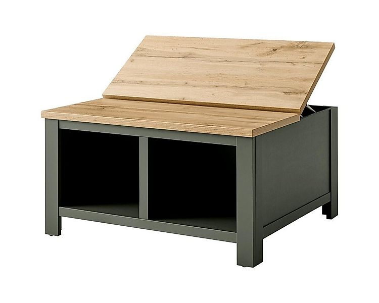 Lomadox Couchtisch CINCINNATI-61, Landhaus mit Klappe in grün mit Wotan Eic günstig online kaufen