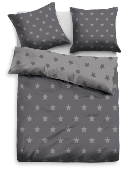 my home Wendebettwäsche "STELLA" 2 Stk. tlg. Bettwäsche mit Sternen, Weihna günstig online kaufen