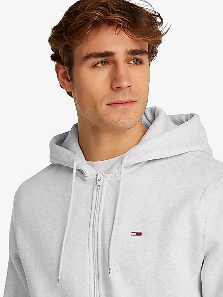 Tommy Jeans Sweatshirt "TJM REG S FLAG ZIP FLEECE THRU", mit bestickten Mar günstig online kaufen