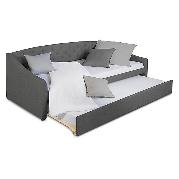 Homestyle4u Polsterbett 90x200 Schlaffunktion Einzelbett Tagesbett günstig online kaufen