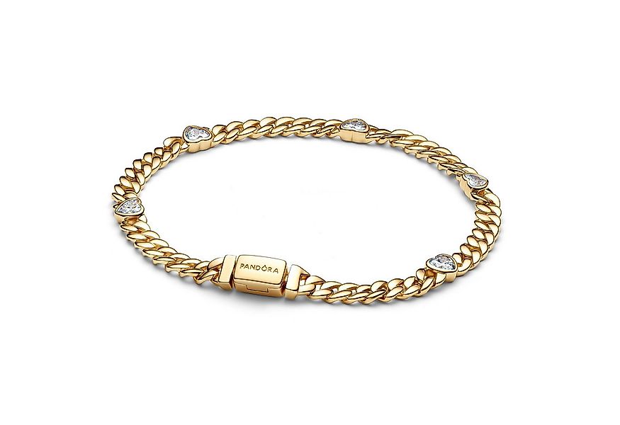 Pandora Gliederarmband DamenGoldfarben Zirkonia Herz günstig online kaufen