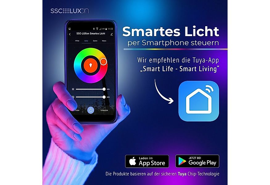 SSC-LUXon LED Außen-Wandleuchte JOVO-L Wand-Aussenleuchte Up & Down IP44 sc günstig online kaufen