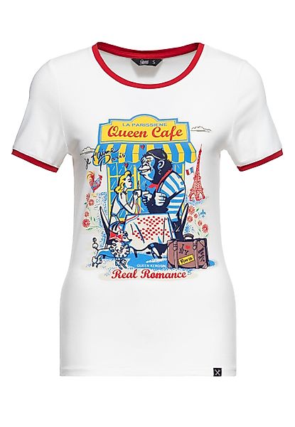 QueenKerosin Print-Shirt Real Romance (1-tlg) mit günstig online kaufen