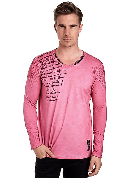 Rusty Neal Langarmshirt in Used-Optik günstig online kaufen